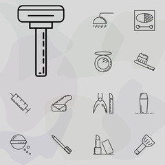 Poster - razor icon. beauty, make up, cosmetics icons universal set for web and mobile