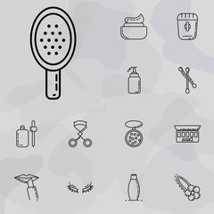 Poster - hair brush icon. beauty, make up, cosmetics icons universal set for web and mobile