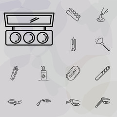 Poster - shadows on the eyes icon. beauty, make up, cosmetics icons universal set for web and mobile