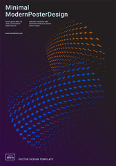 Modern design template with dynamic geometric shapes. Abstract background for covers, posters, placards, flyers, presentations, banners, brochures, annual reports. Vector illustration.