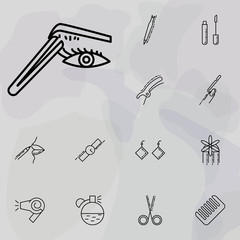 Poster - Laminating eyelashes icon. beauty, make up, cosmetics icons universal set for web and mobile