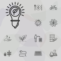Poster - power of nature icon. Ecology icons universal set for web and mobile