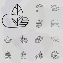 Poster - natural product icon. Ecology icons universal set for web and mobile
