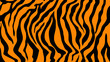 Print pattern texture tiger orange stripe repeated seamless black jungle safari