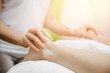 © Parilov - Anti varicose veins legs massage of young women beauty spa