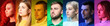 © Pixel-Shot - Collage of people with different colors of their auras