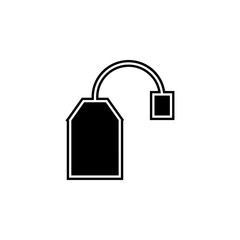Poster - tea bag icon. Simple glyph, flat vector of kitchen icons for ui and ux, website or mobile application