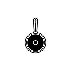 Aufkleber - frying pan icon. Simple glyph, flat vector of kitchen icons for ui and ux, website or mobile application