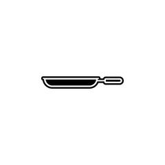 Aufkleber - frying pan icon. Simple glyph, flat vector of kitchen icons for ui and ux, website or mobile application