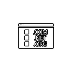 Aufkleber - website icon. Simple thin line, outline vector of web icons for ui and ux, website or mobile application