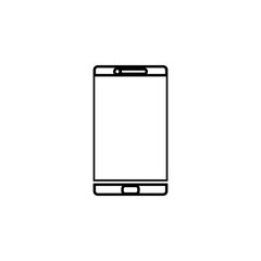 Aufkleber - smart phone icon. Simple thin line, outline vector of web icons for ui and ux, website or mobile application