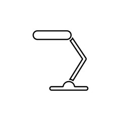 Aufkleber - table lamp icon. Simple thin line, outline vector of web icons for ui and ux, website or mobile application