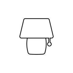Aufkleber - night light icon. Simple thin line, outline vector of web icons for ui and ux, website or mobile application