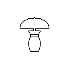 Aufkleber - table lamp icon. Simple thin line, outline vector of web icons for ui and ux, website or mobile application