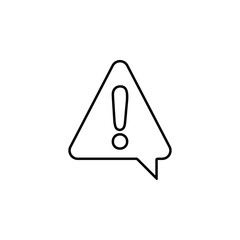 Poster - notification icon. simple thin line, outline vector of web icons for ui and ux, website or mobile ap