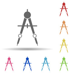 Aufkleber - Divider in multi color style icon. Simple glyph, flat vector of business icons for ui and ux, website or mobile application