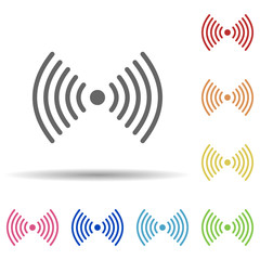 Aufkleber - Wireless in multi color style icon. Simple glyph, flat vector of business icons for ui and ux, website or mobile application