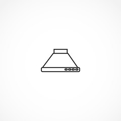 extractor hood icon on white background