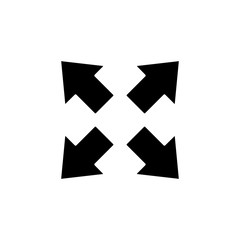 Poster - Arrow expand icon. Simple pointer icons for ui and ux, website or mobile application