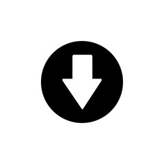 Poster - Arrow down icon. Simple pointer icons for ui and ux, website or mobile application