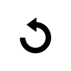 Poster - Arrow rotate icon. Simple pointer icons for ui and ux, website or mobile application