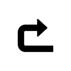 Poster - Arrow rotate icon. Simple pointer icons for ui and ux, website or mobile application
