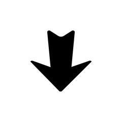 Poster - Arrow down icon. Simple pointer icons for ui and ux, website or mobile application