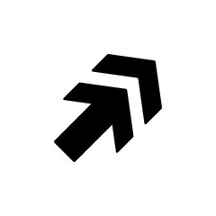 Poster - Arrow sideways icon. Simple pointer icons for ui and ux, website or mobile application