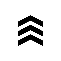 Poster - Arrow up icon. Simple pointer icons for ui and ux, website or mobile application