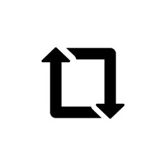 Poster - Arrow rotate up down icon. Simple pointer icons for ui and ux, website or mobile application