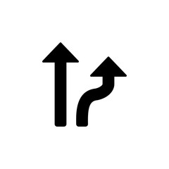 Poster - Arrow up icon. Simple pointer icons for ui and ux, website or mobile application