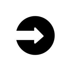 Poster - Arrow right icon. Simple pointer icons for ui and ux, website or mobile application