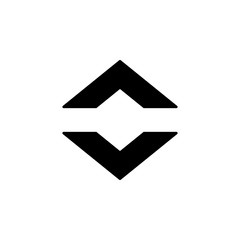 Poster - Arrow up down icon. Simple pointer icons for ui and ux, website or mobile application