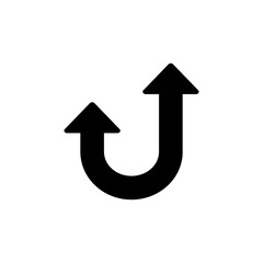 Poster - Arrow rotate icon. Simple pointer icons for ui and ux, website or mobile application