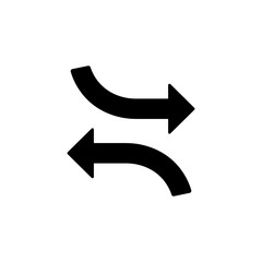 Poster - Arrow left right icon. Simple pointer icons for ui and ux, website or mobile application