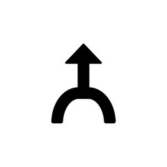 Poster - Arrow up icon. Simple pointer icons for ui and ux, website or mobile application