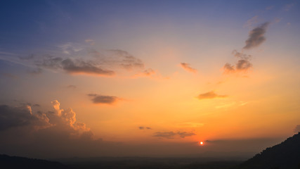 Wall Mural - sunset sky for background,sunrise sky and cloud at morning.