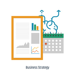 Wall Mural - Business Strategy concept