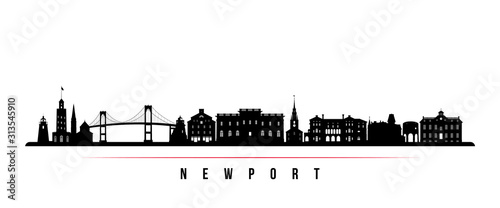 Cuadros en Lienzo Newport skyline horizontal banner