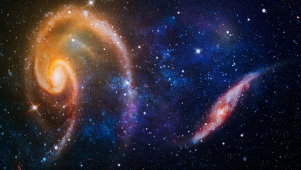 Wall Mural - star particle motion on black background, starlight nebula in galaxy at universe space background. t
