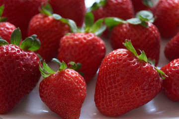 red strawberries very sweet from spain