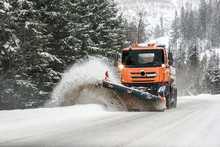 Snow Plow Truck, Winter Highway Maintenance
