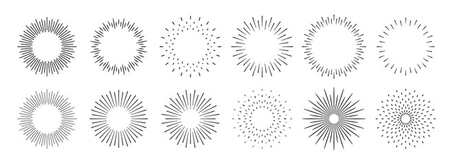 sunburst set. big collection sunburst best quality. star, firework explosion, logo, emblem, tag. web