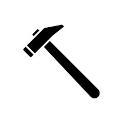 Hammer icon logo vector illustration design template