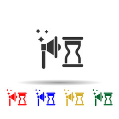 Poster - Online marketing, timing multi color style icon. Simple glyph, flat vector of online marketing icons for ui and ux, website or mobile application