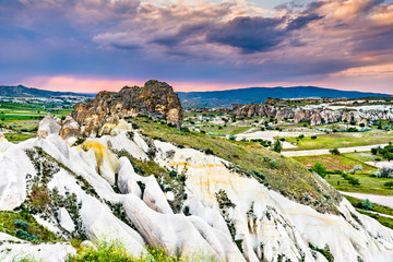 Wall Mural - Sunset above the Goreme National Park in Turkey