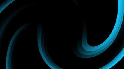 Poster - Abstract digital motion waves in blue color. Loop video animation.