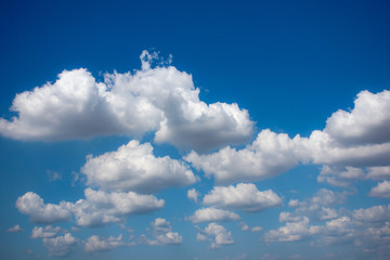 blue sky and white clouds nature background
