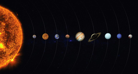 solar system. elements of this image furnished by nasa