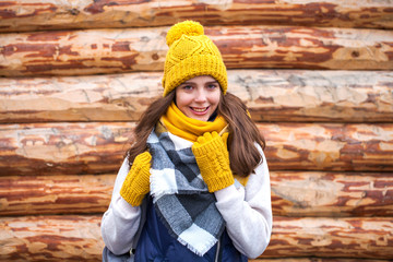 Fashion young woman in the winter time